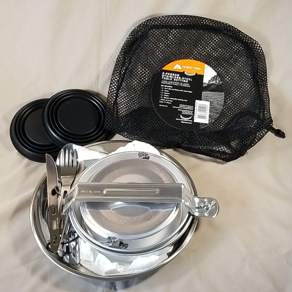 2 Person Stainless Steel Mini Table Setting